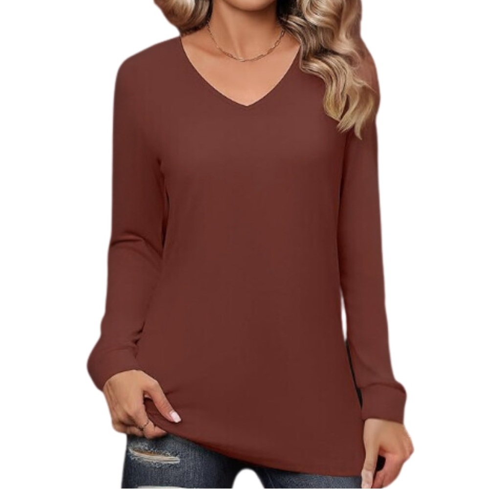 Long Sleeve V-neck Tunic NWT - Picture 2 of 6